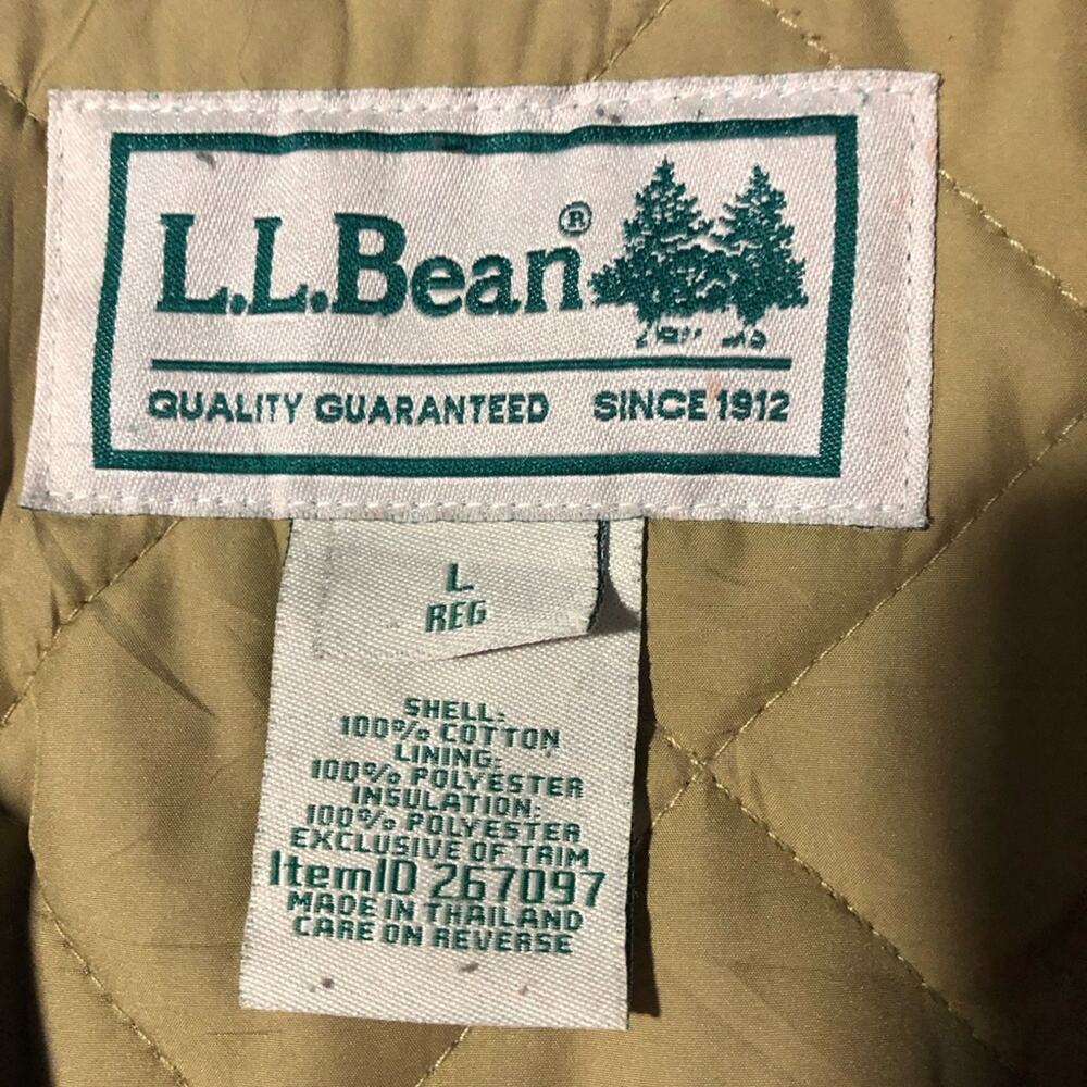 LL Bean womens plum purple quilted chore barn coat L corduroy trim 267097 lined - Picture 3 of 16
